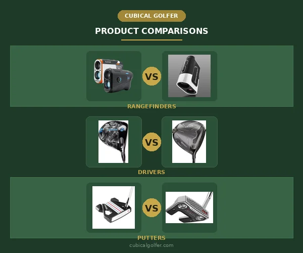 Cubical Golfer product comparisons: rangefinders, drivers, and putters tested side by side