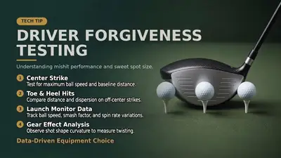Testing driver forgiveness on off-center strikes — the difference a weekend golfer actually feels
