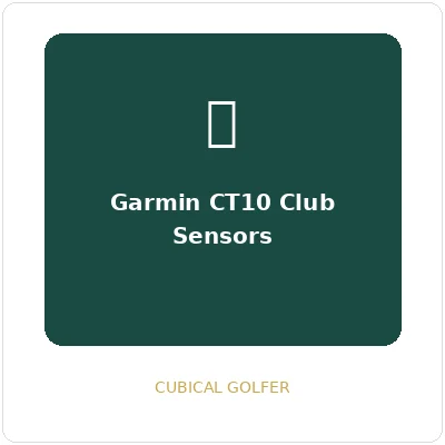 Garmin CT10 club tracking sensors
