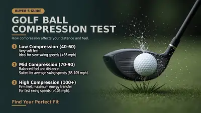 Golf ball compression testing — matching the right ball to your swing speed makes a real difference for weekend golfers