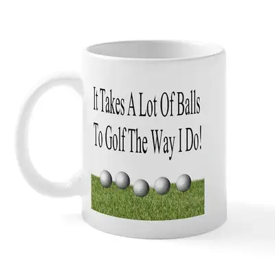 Funny Golf-Themed Coffee Mug