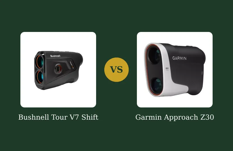 Bushnell Tour V7 Shift vs Garmin Approach Z30 — side-by-side comparison