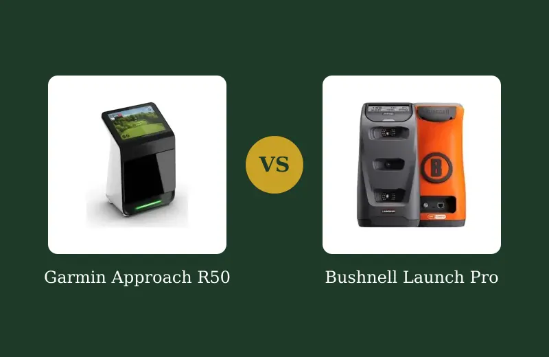 Garmin R50 vs Bushnell Launch Pro — Worth $2,000 More? — side-by-side comparison