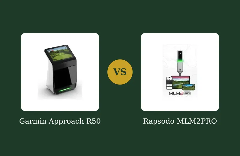 Garmin R50 vs Rapsodo MLM2PRO — $4,999 vs $699 — side-by-side comparison