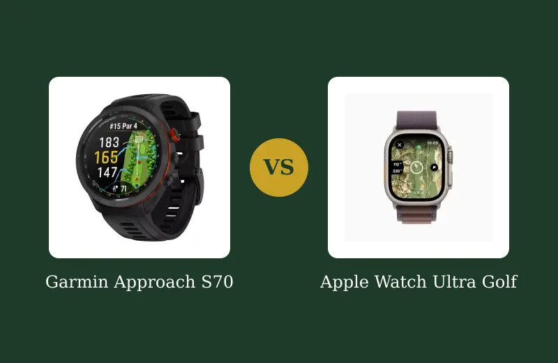 Garmin S70 vs Apple Watch for Golf — Which One? — side-by-side comparison