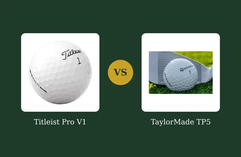 Pro V1 vs TP5 — Premium Golf Ball Comparison — side-by-side comparison