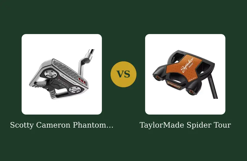 Scotty Cameron Phantom vs TaylorMade Spider Tour — side-by-side comparison