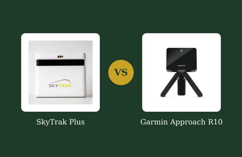SkyTrak+ vs Garmin R10 — Camera vs Radar Launch Monitor — side-by-side comparison