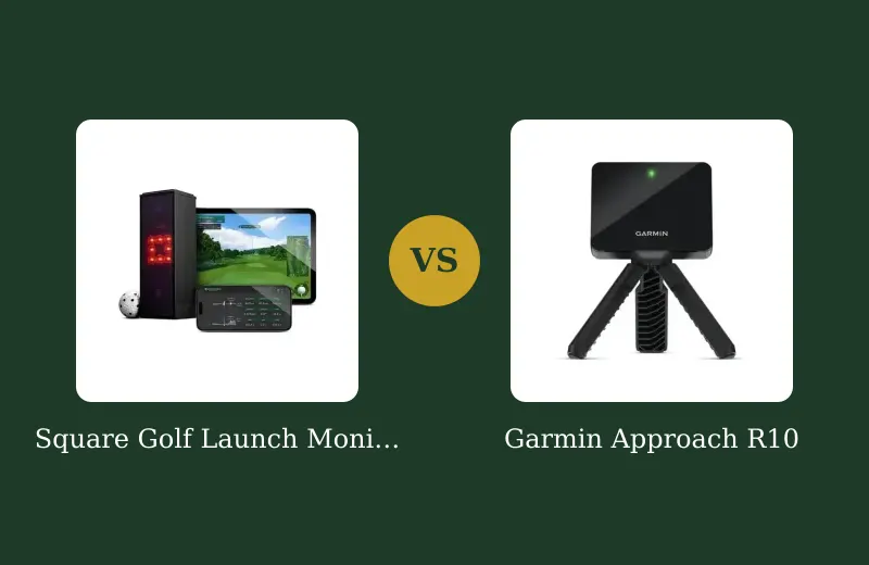 Square Golf vs Garmin R10: Budget Monitor Face-Off — side-by-side comparison
