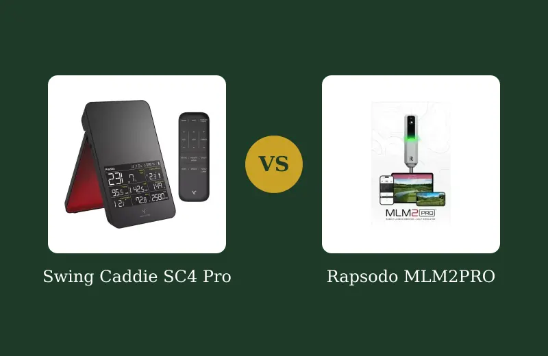 Swing Caddie SC4 Pro vs Rapsodo MLM2PRO — side-by-side comparison