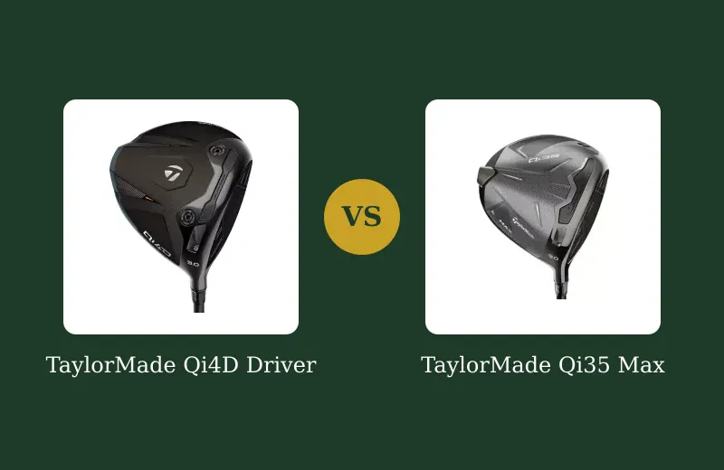 TaylorMade Qi4D vs Qi35 Max — side-by-side comparison