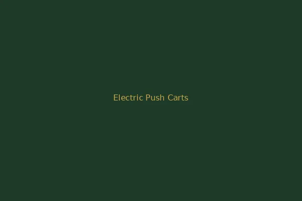 Best Electric Golf Push Carts 2026