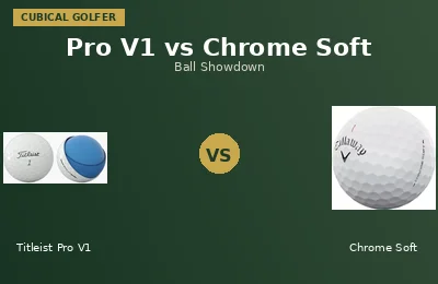 Titleist Pro V1 vs Callaway Chrome Soft